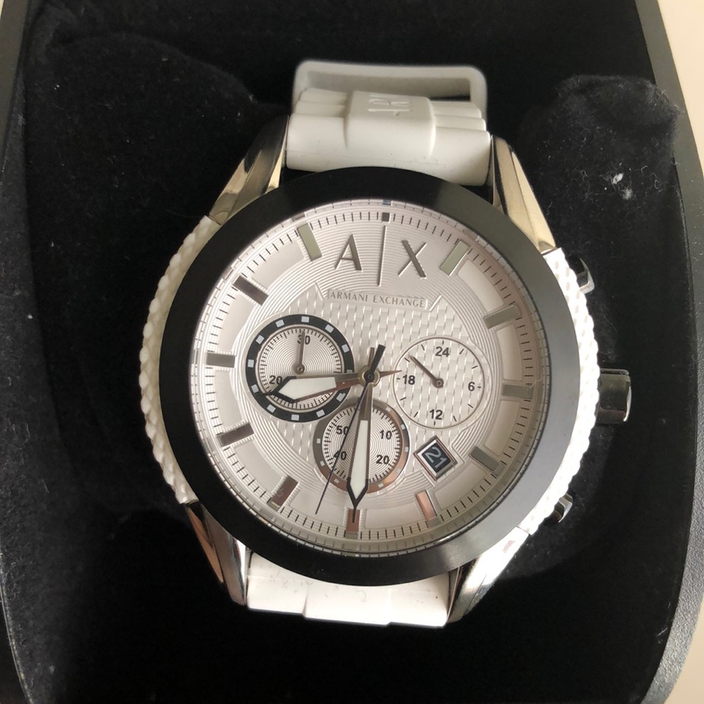 Armani Exchange Men’s Rubber Watch